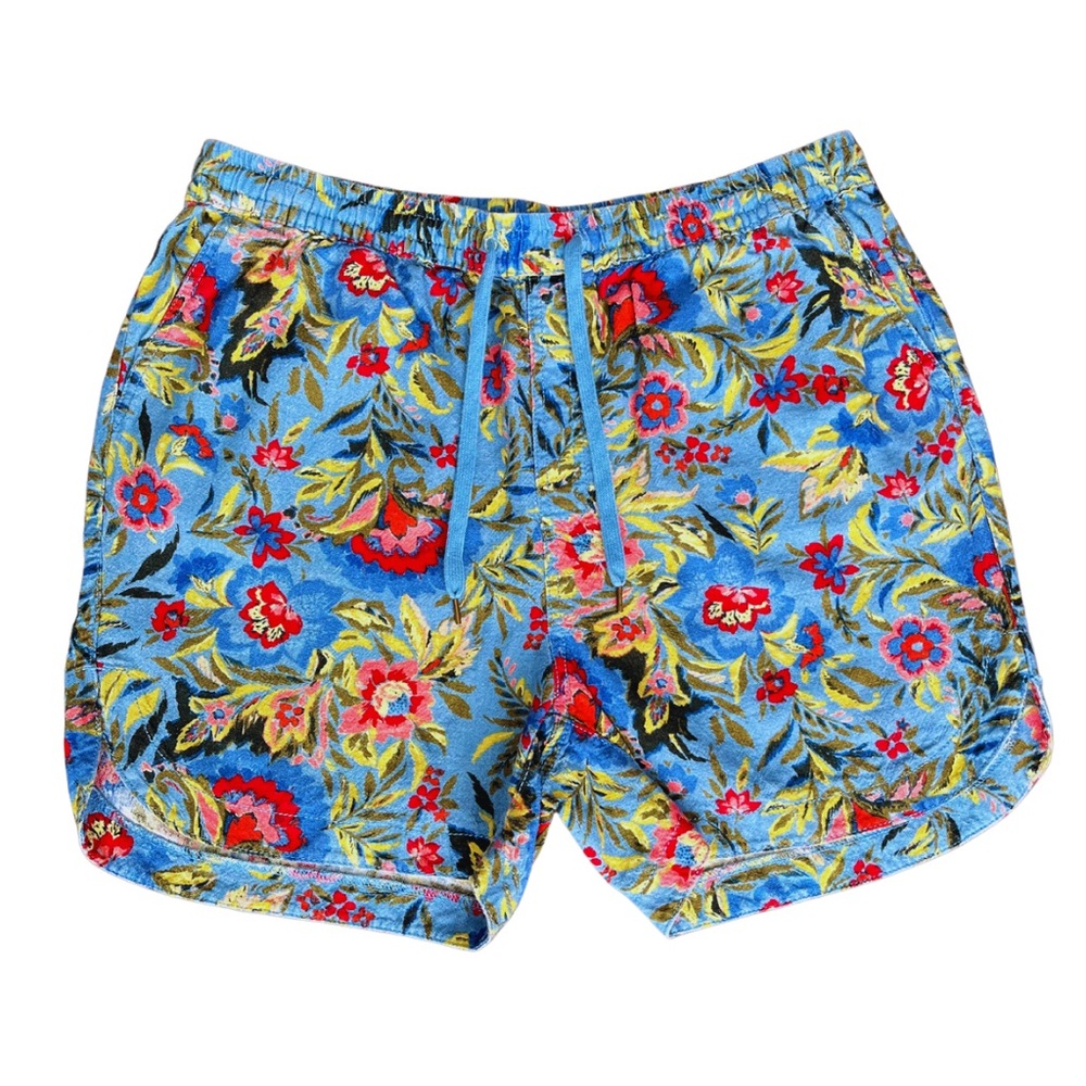 NWT || TERRA & SKY || SIZE OX (14W) || FLORAL MULTICOLORED BERMUDA BEACH SHORTS